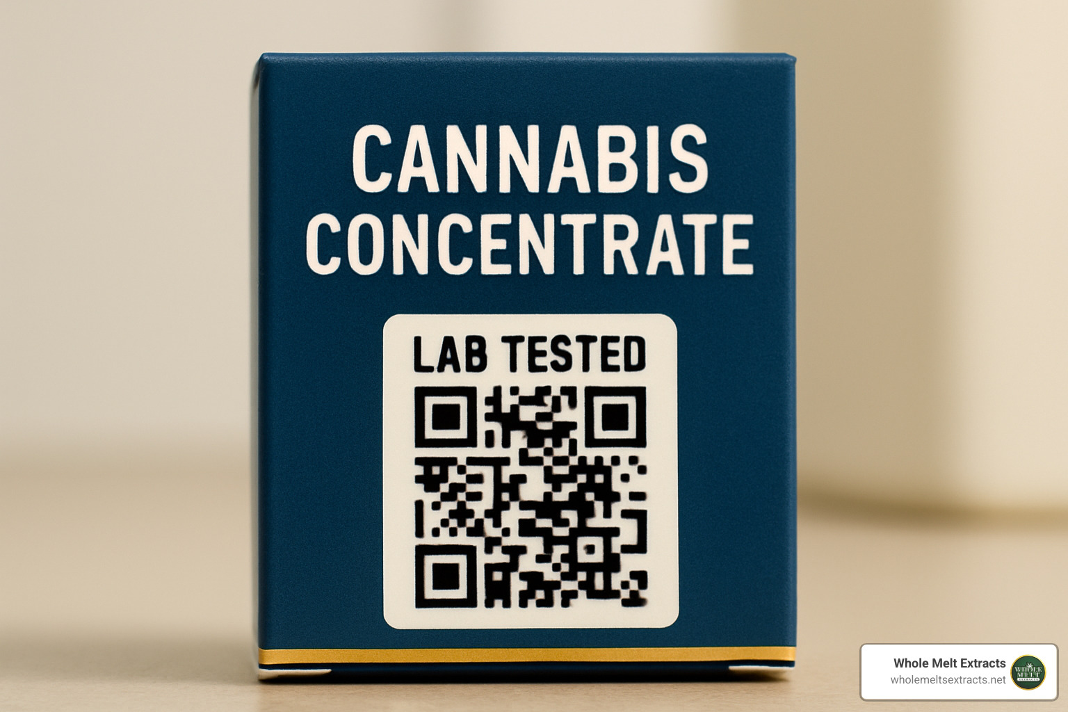 lab testing verification QR code - whole melts