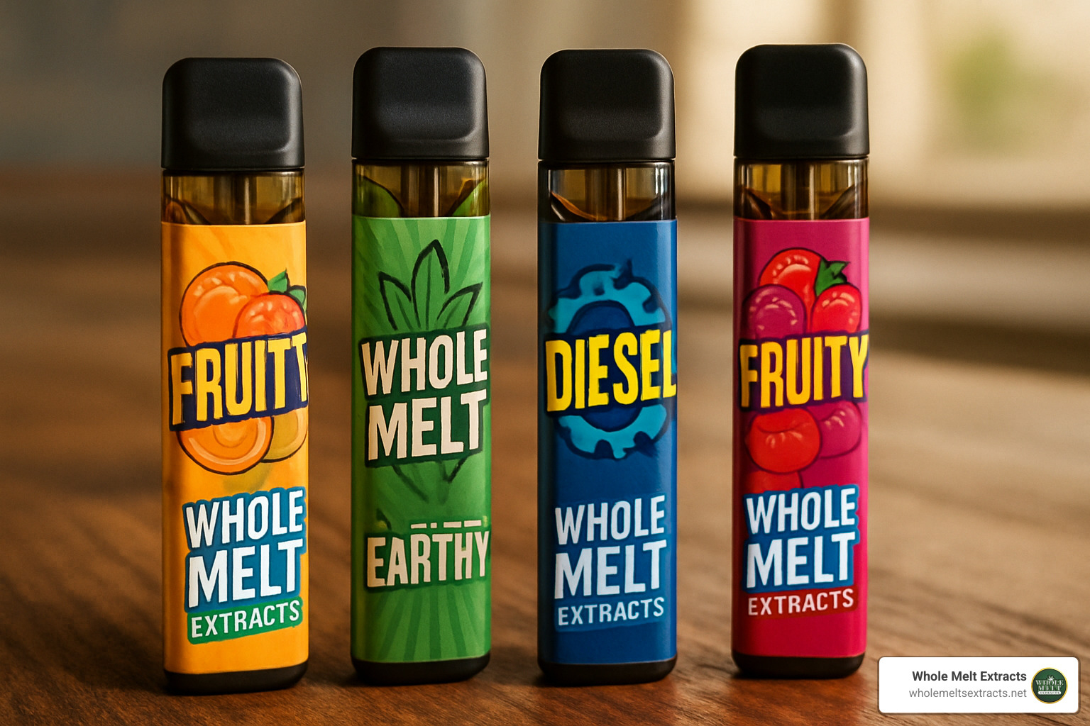 Various flavors of Whole Melt Extracts disposables - whole melt extracts disposable