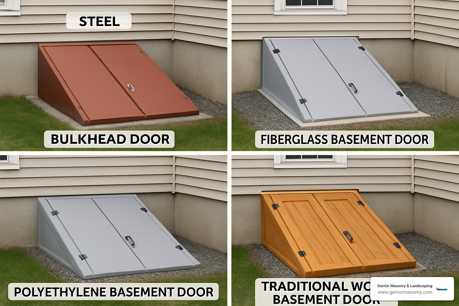 Door-to-Door Service: Basement Door Replacement Contractors Near You 3 basement door material options - basement door replacement near me