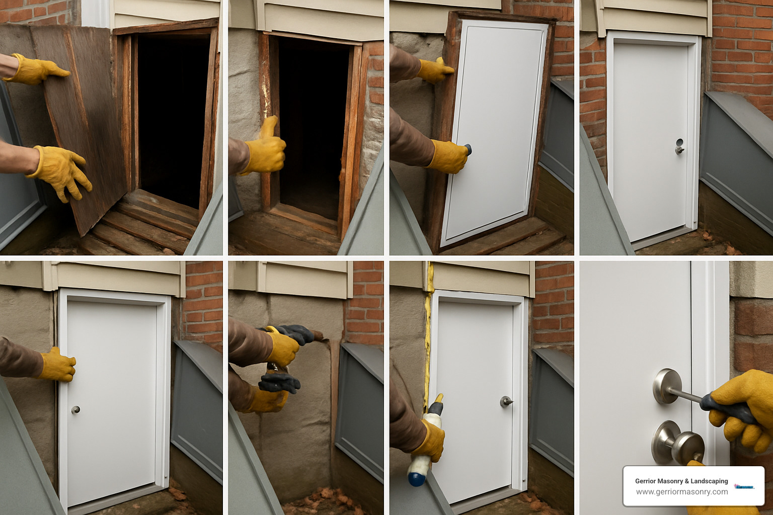 Door-to-Door Service: Basement Door Replacement Contractors Near You 6 step by step basement door installation - basement door replacement near me