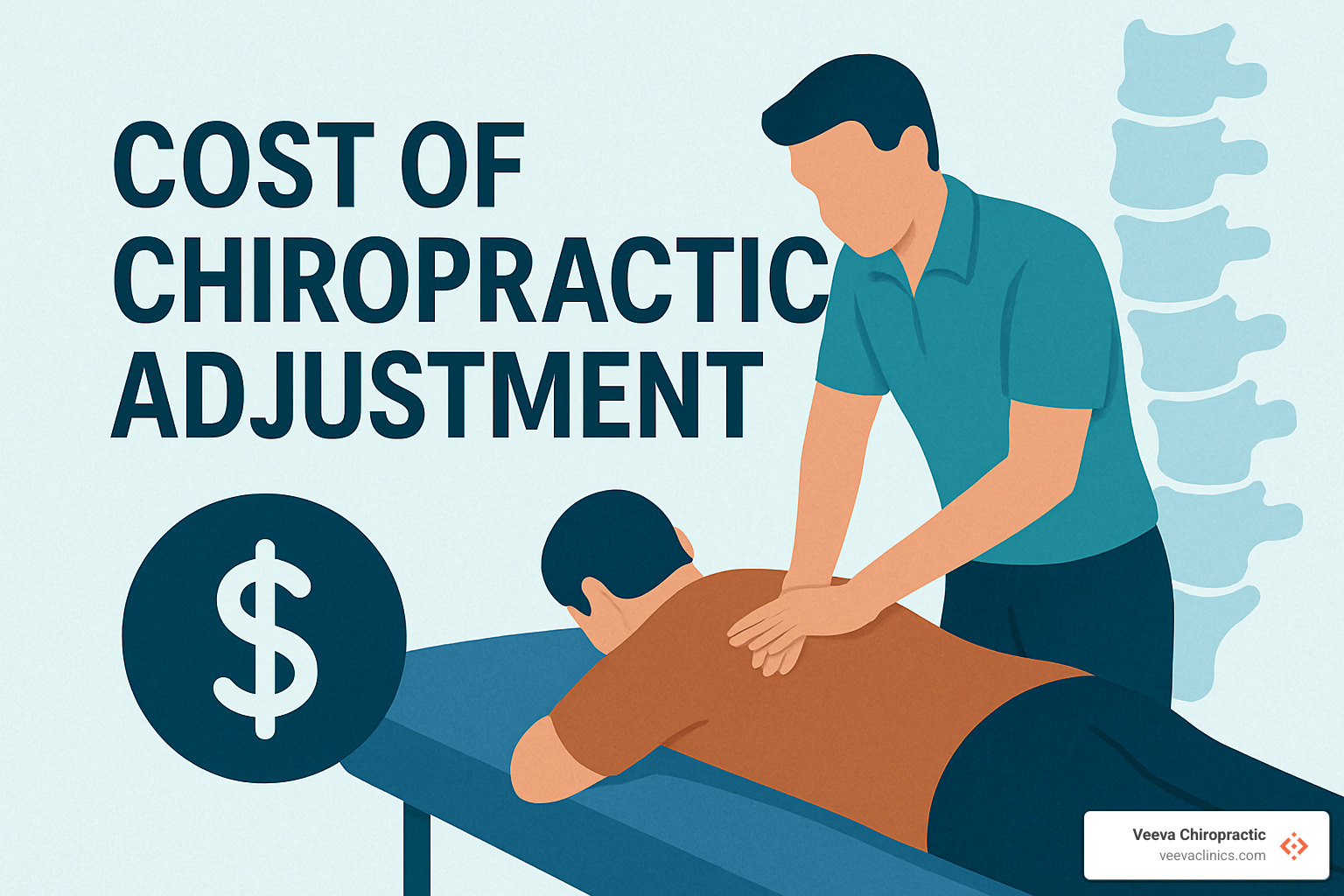 wheel diagram showing factors that influence chiropractic costs - Cost of chiropractic adjustment