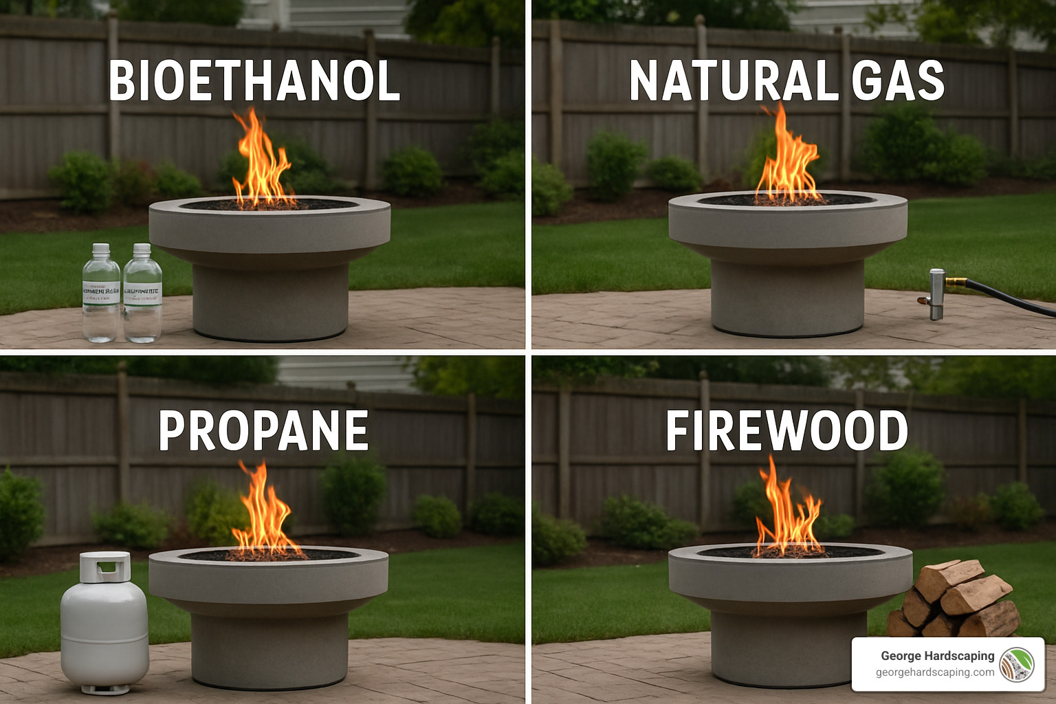 various eco-friendly fire pit fuel types - Eco-friendly fire pits