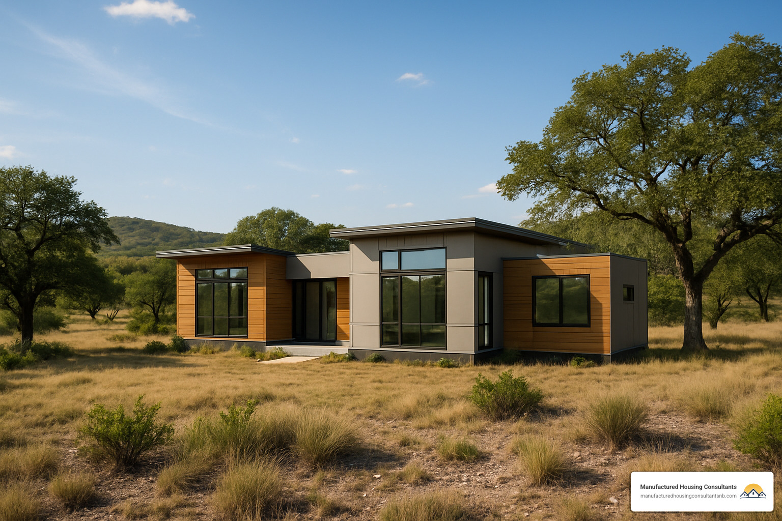 Modular home set on acreage in the Texas Hill Country - modular homes new braunfels