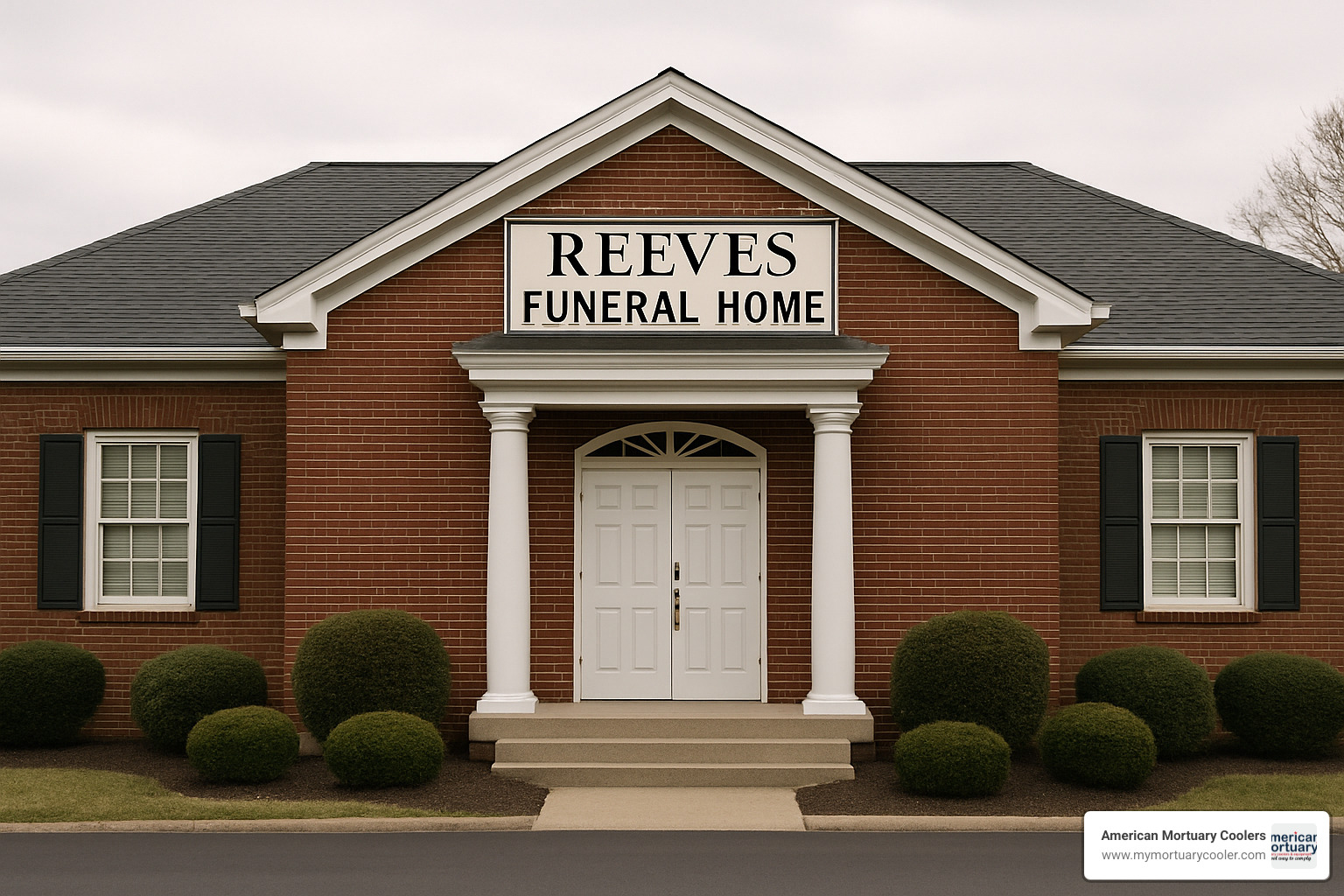 Four Reeves Funeral Home chapels in Illinois showing their distinctive architecture and welcoming entrances - reeves funeral home