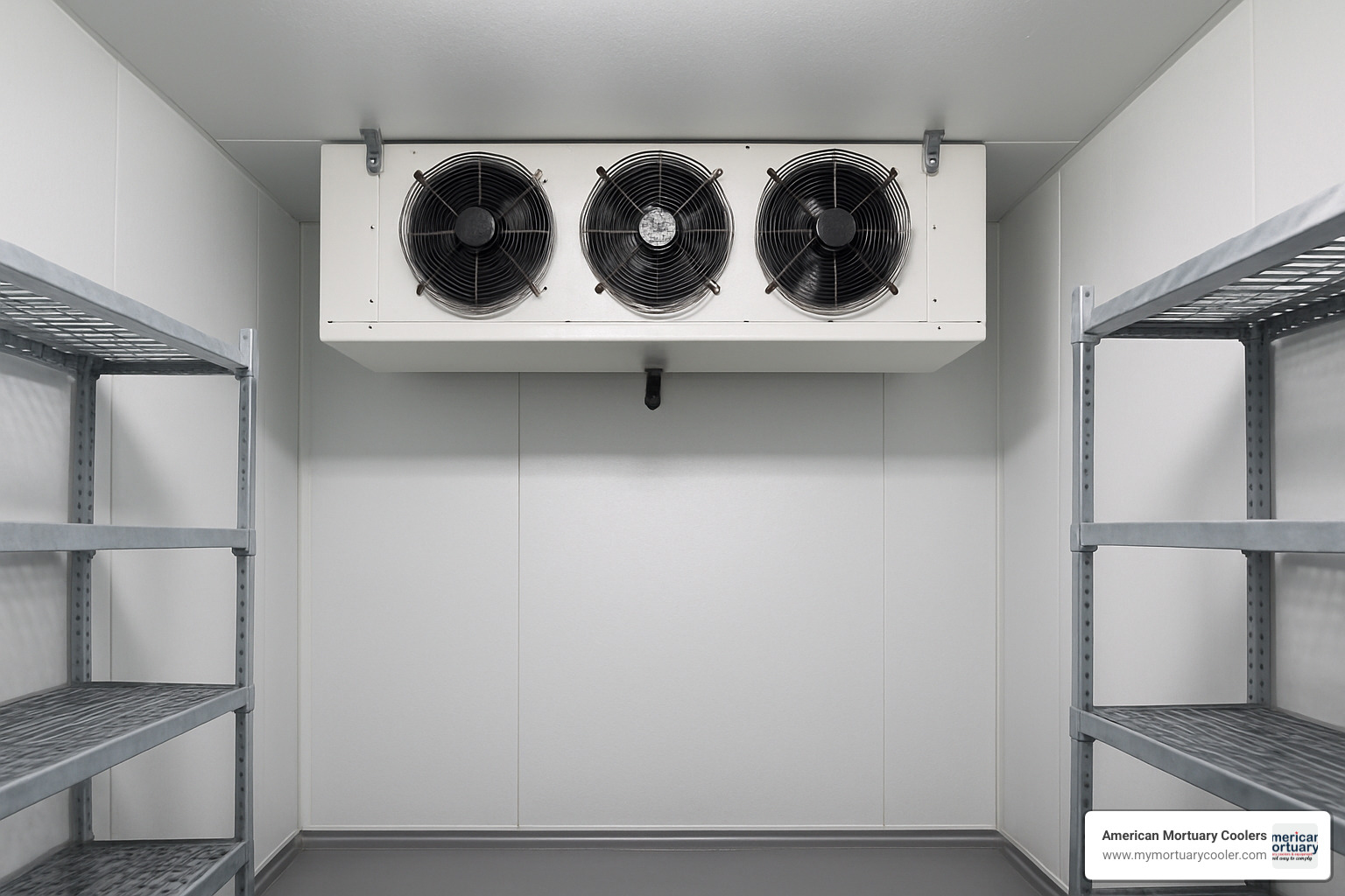 Interior evaporator unit in a walk in cold room - walk in cold room
