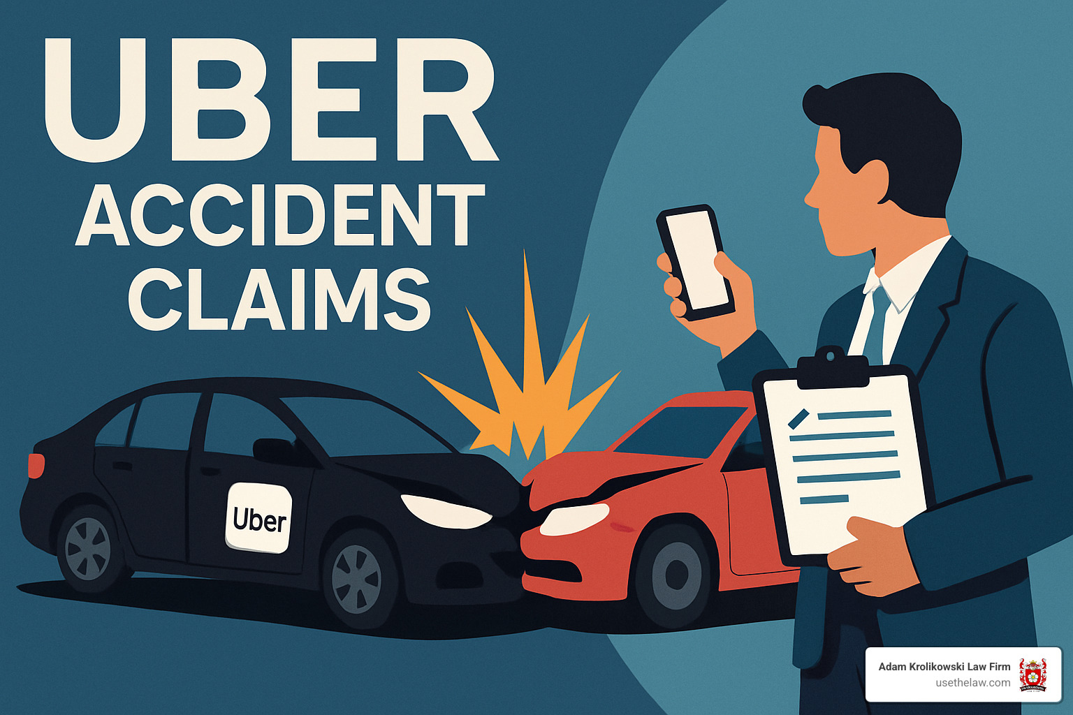 Driver using Uber's Safety Toolkit to report accident - uber accident claims