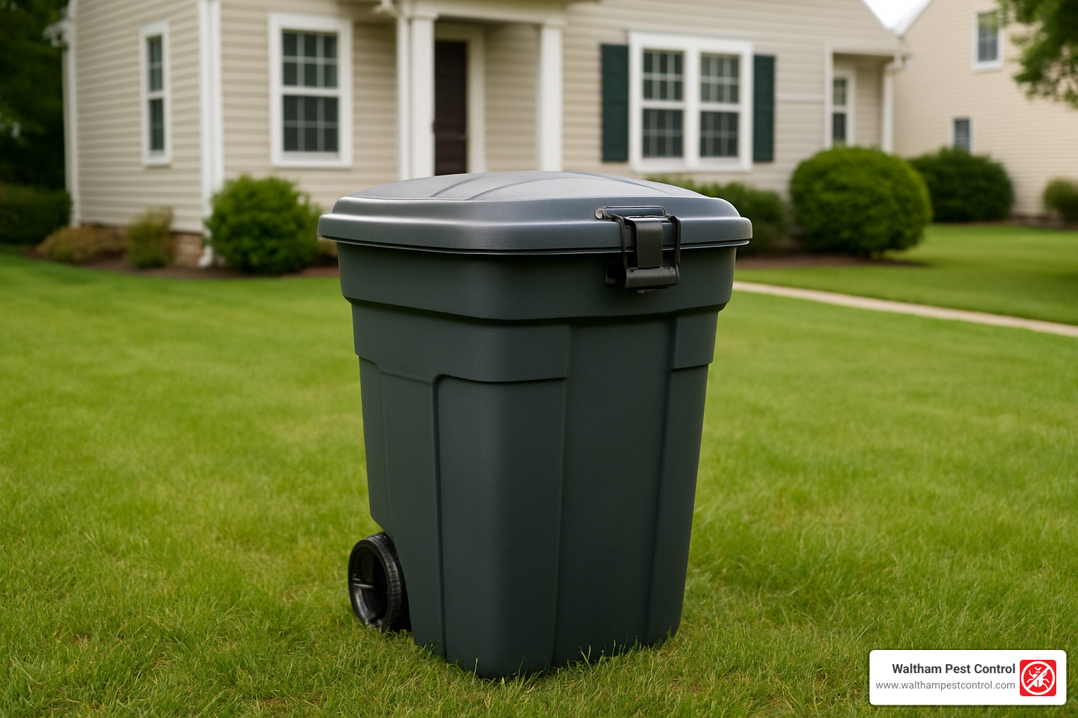 raccoon-proof trash can - get rid of raccoons in yard