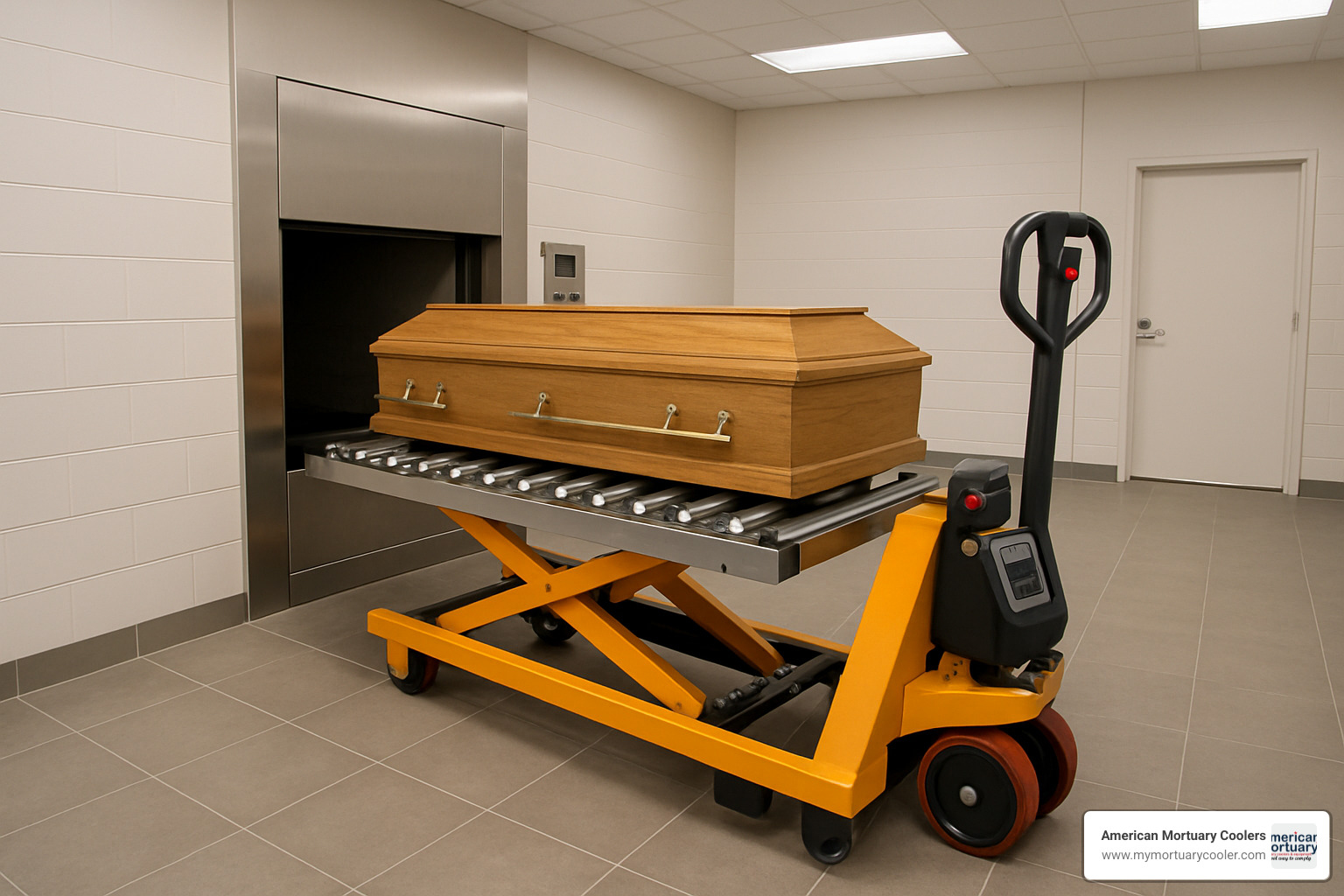 battery-powered crematory lift - crematory lift 