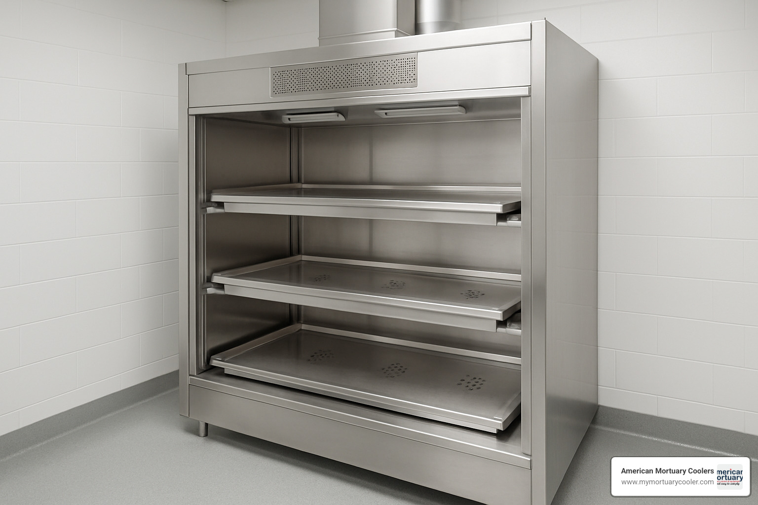 Specialized mortuary tissue ventilated cabinet with stainless steel construction - ventilated cabinet