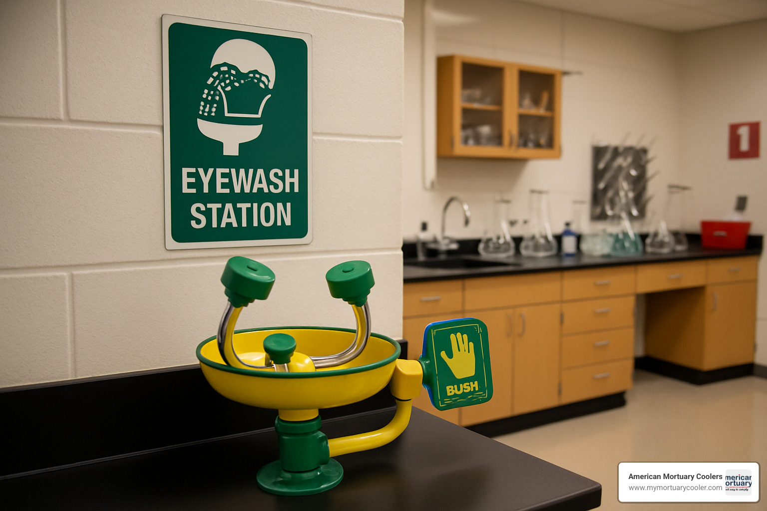 eyewash station in laboratory setting - lysol liquid cleaner safety data sheet
