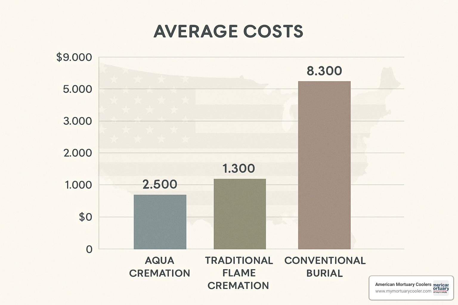 aqua cremation cost comparison chart - aqua cremation cost