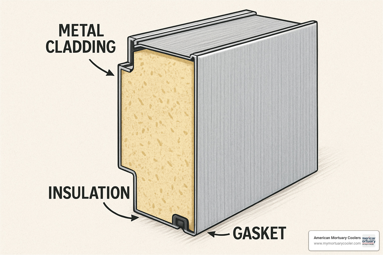 walk in cooler panel cross-section - walk in cooler supplier