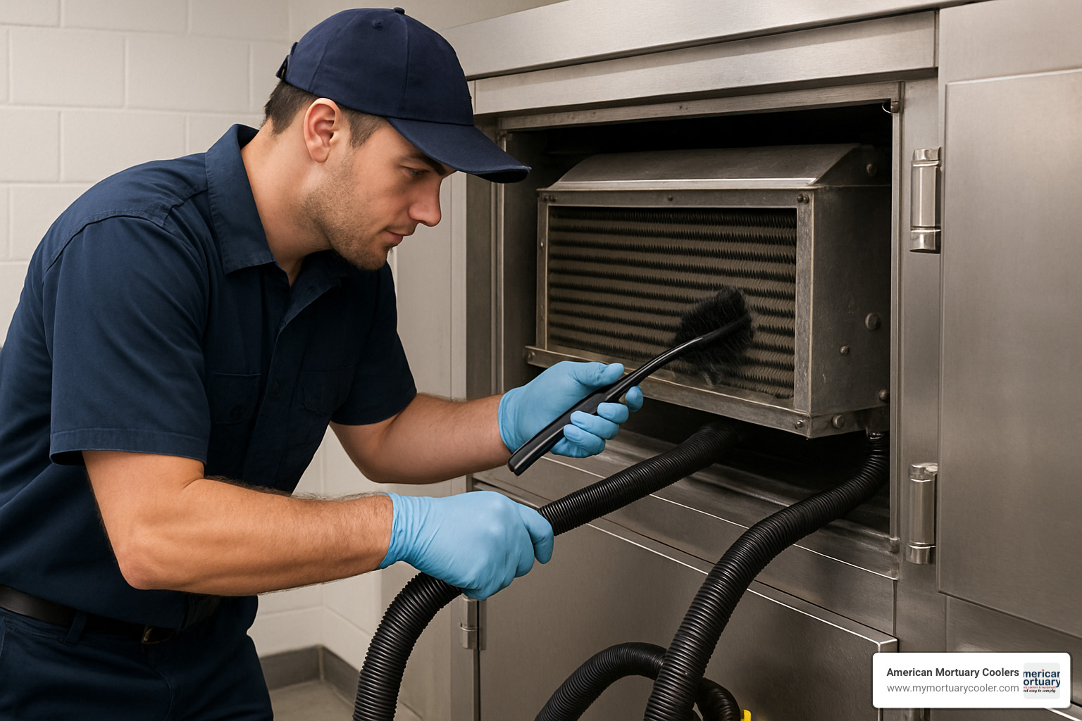 refrigeration coil cleaning - 10 x 14 Mortuary Cooler