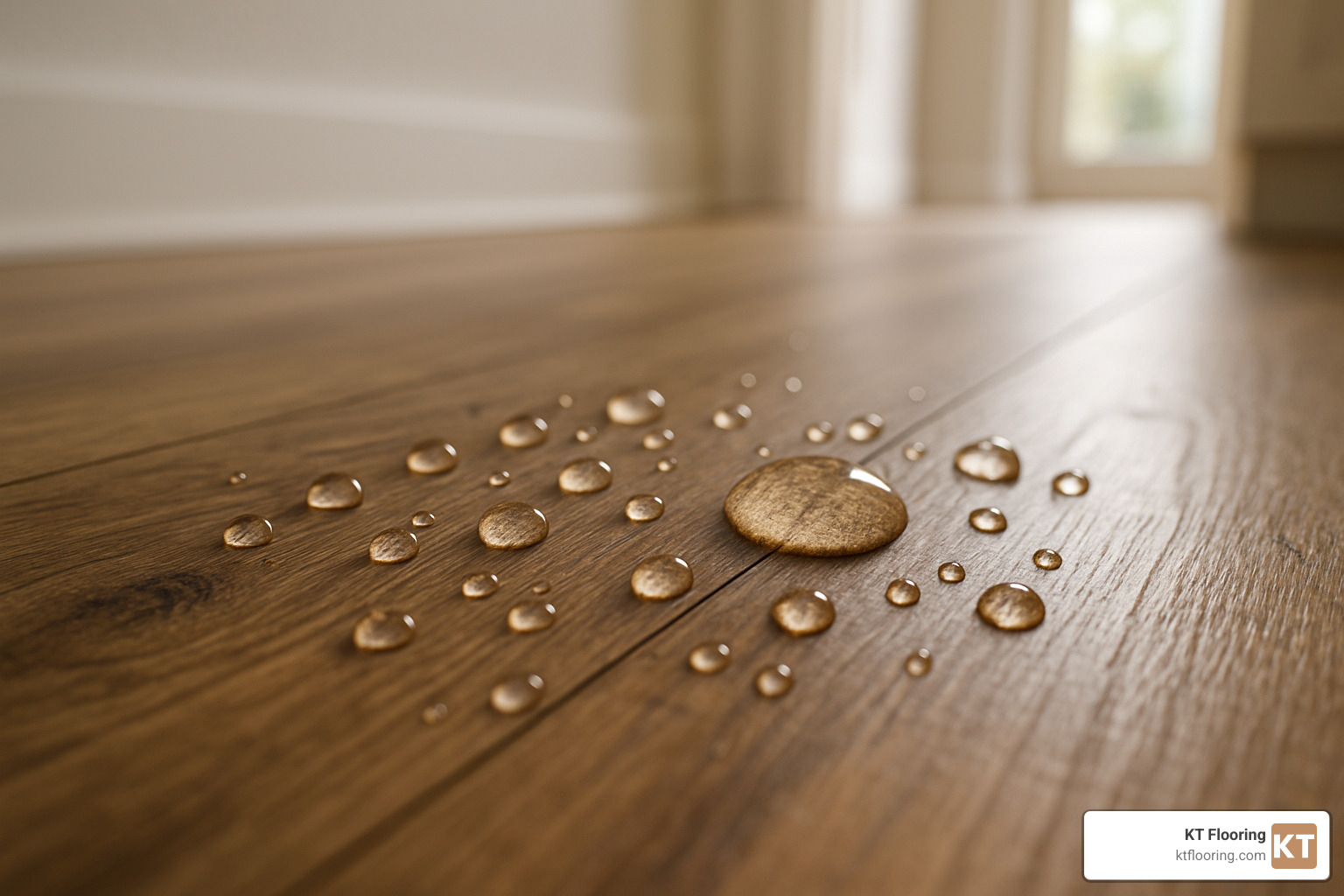Water beading up on Shaw Repel laminate flooring - shaw industries laminate flooring