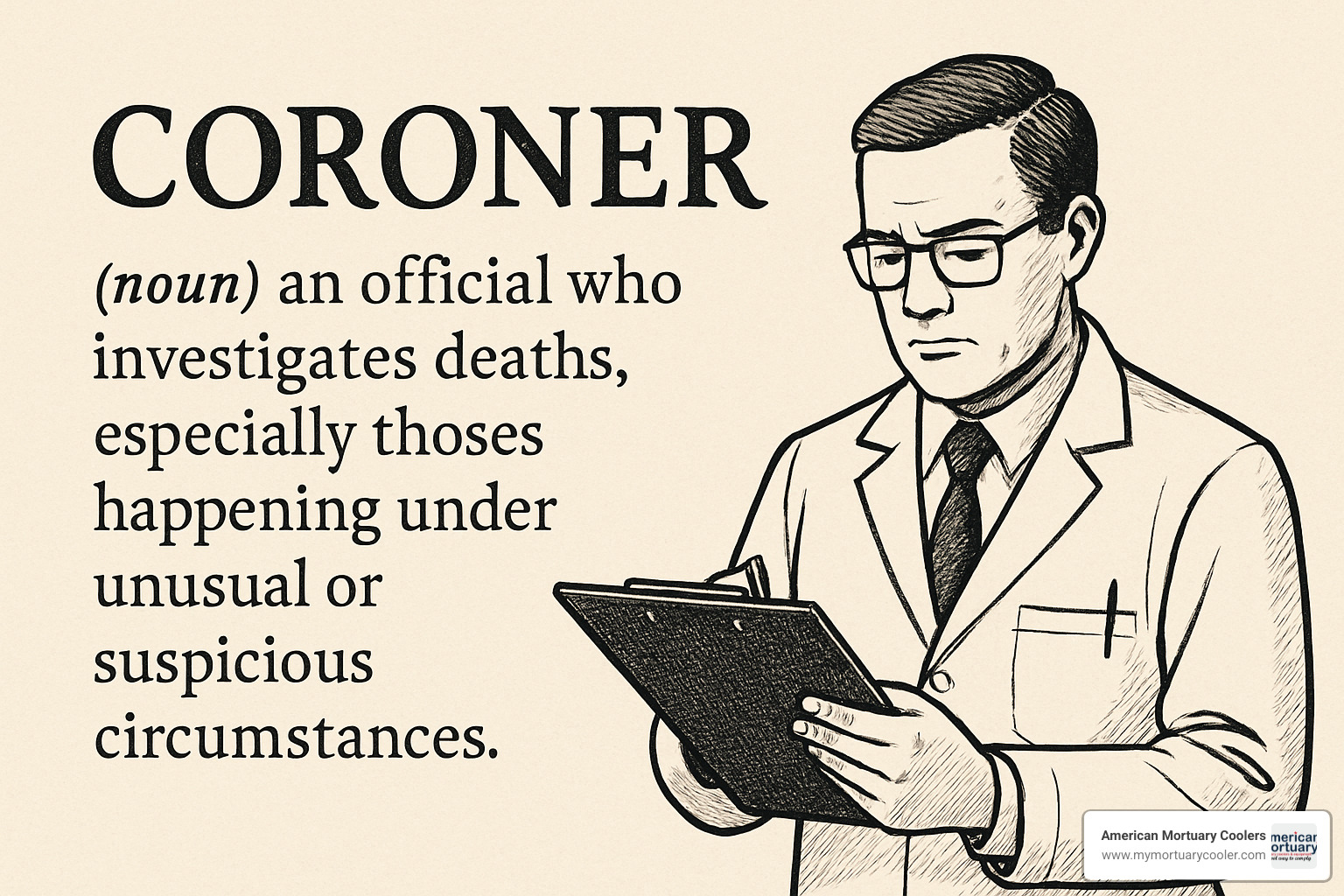 coroner badge and identification - coroner definition