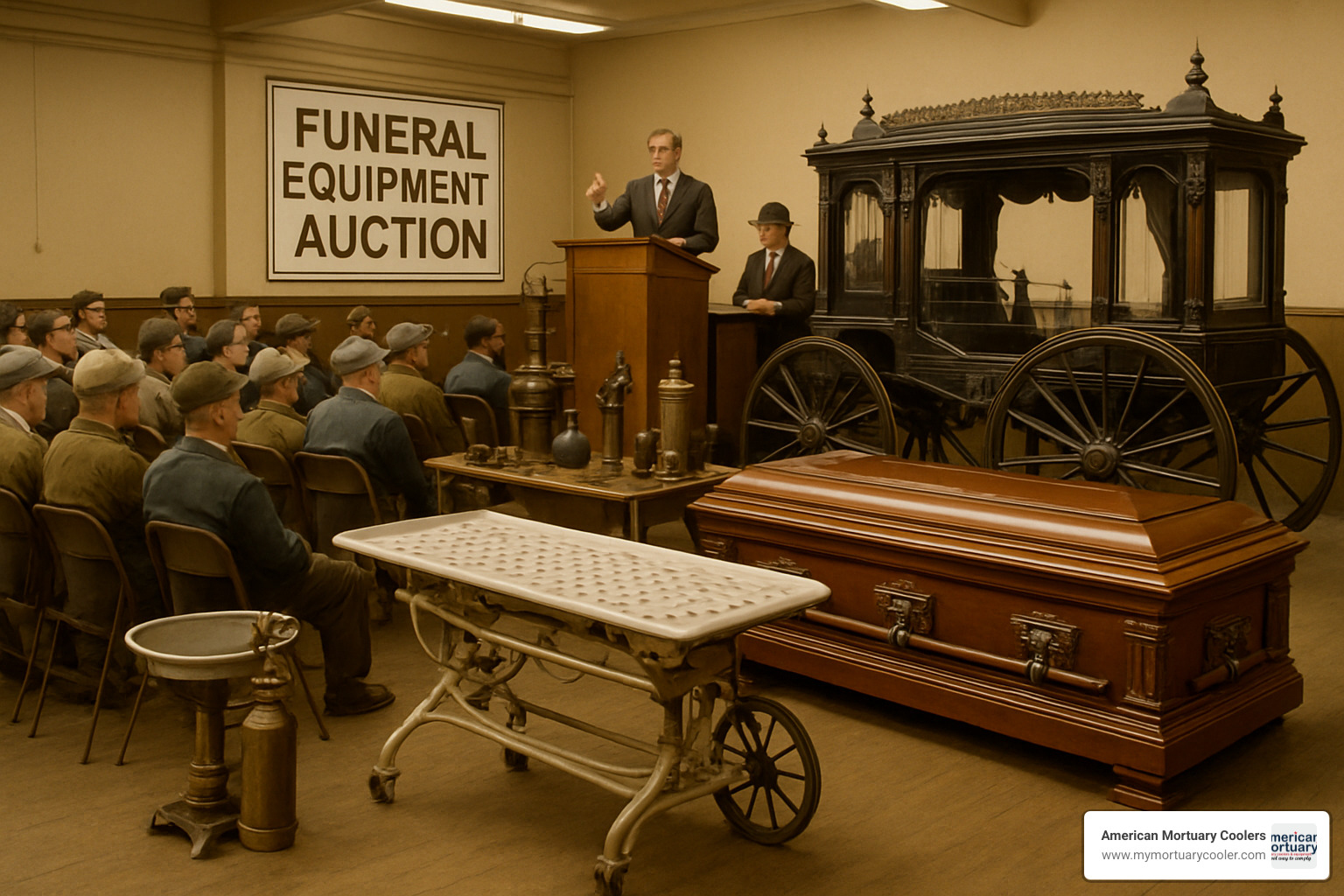 vintage funeral equipment auction - vintage funeral equipment