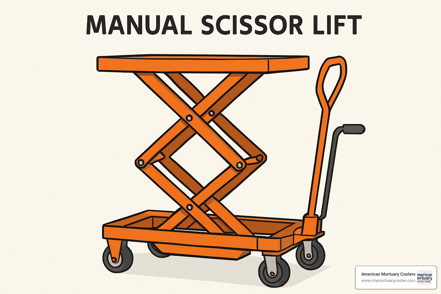 Safety precautions for manual scissor lift operation - manual scissor lift