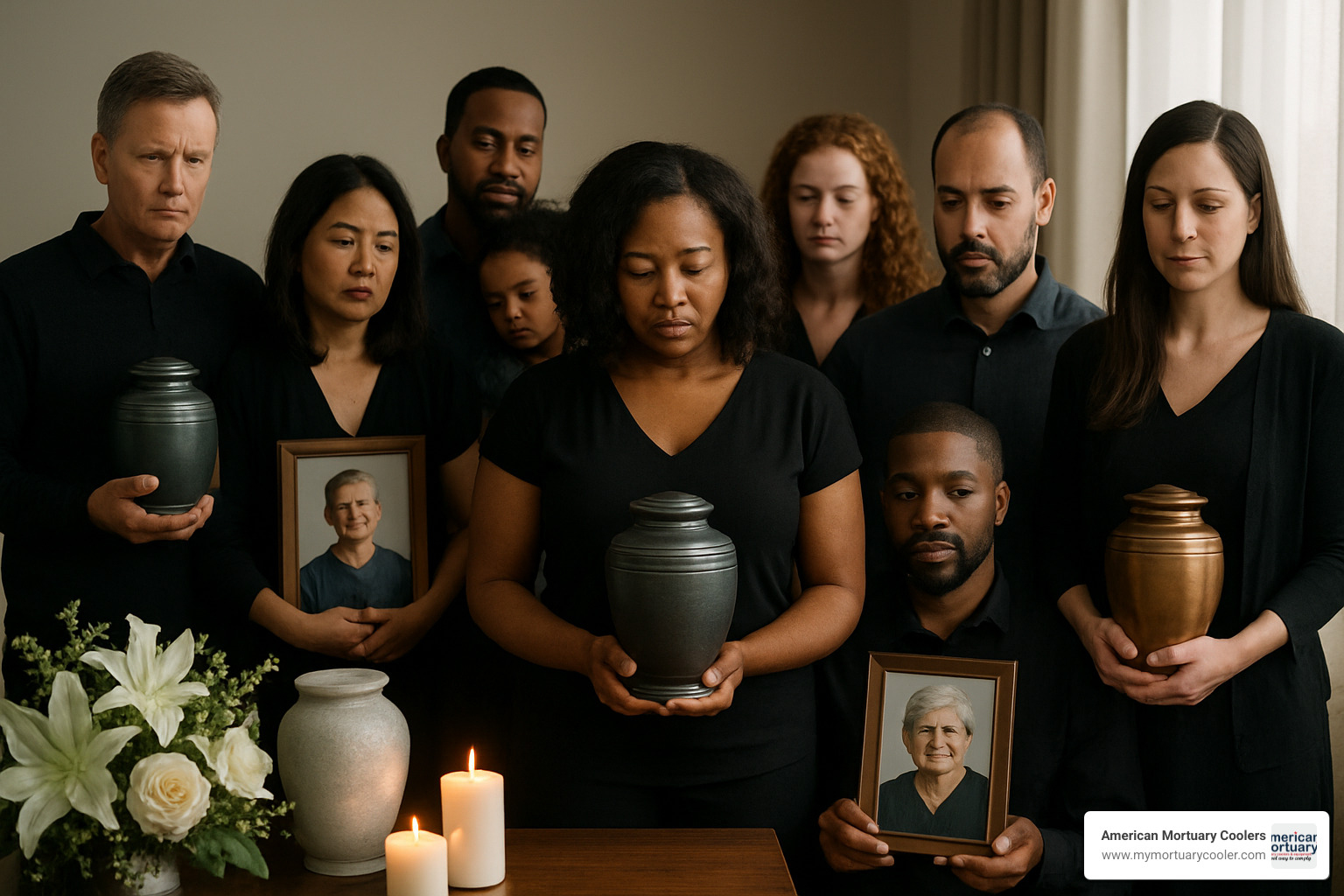 Families holding memorial services with cremated remains - David Sconce
