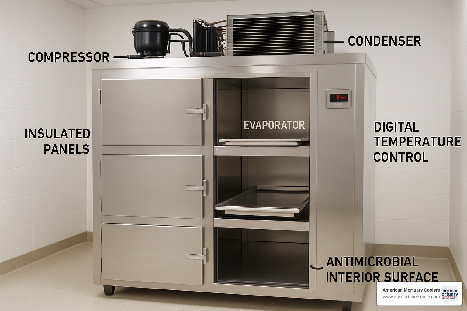 Mortuary refrigeration unit components - mortuary refrigeration units