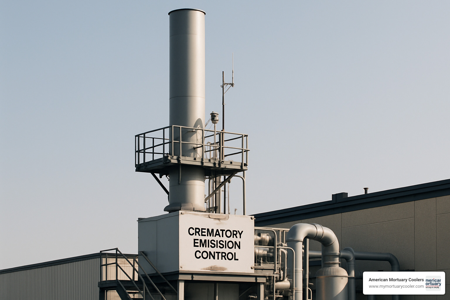 emission control stack - retort cremation