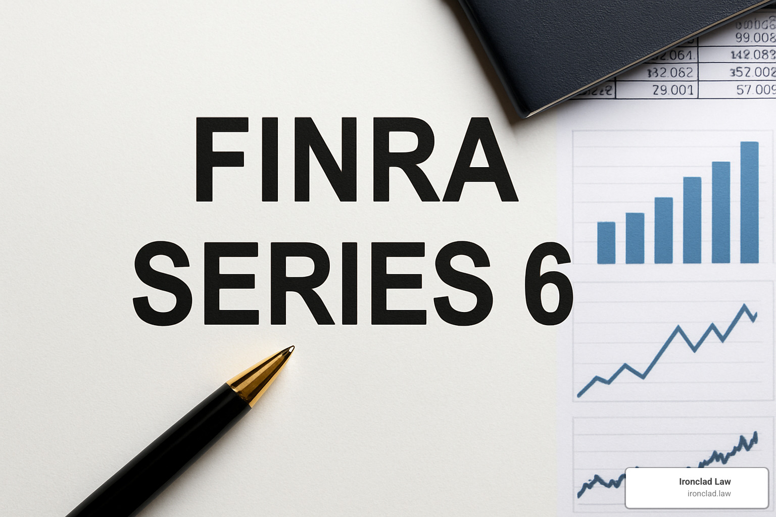 Computer screen showing Series 6 exam question interface - finra series 6