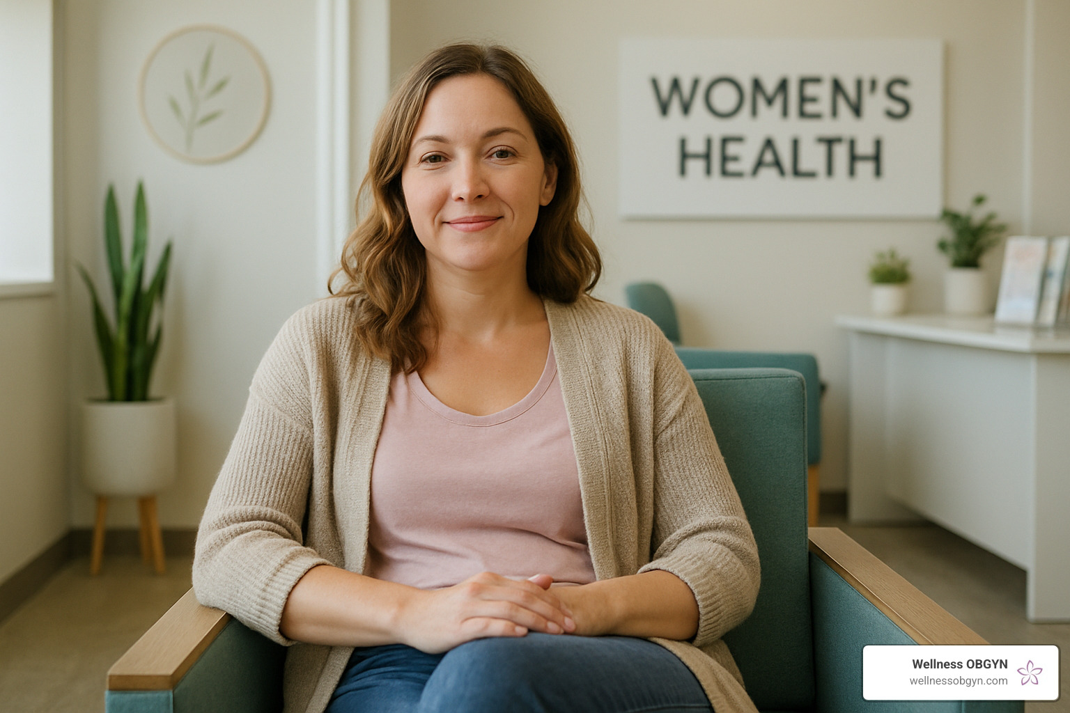 relaxed patient post-visit - center for women's wellness