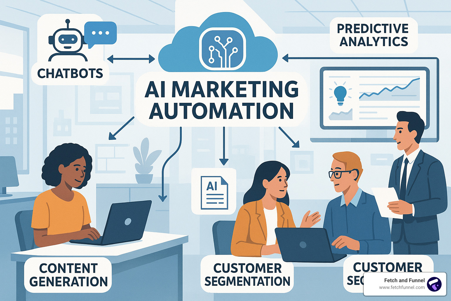 AI marketing automation use cases visualization - ai marketing automation