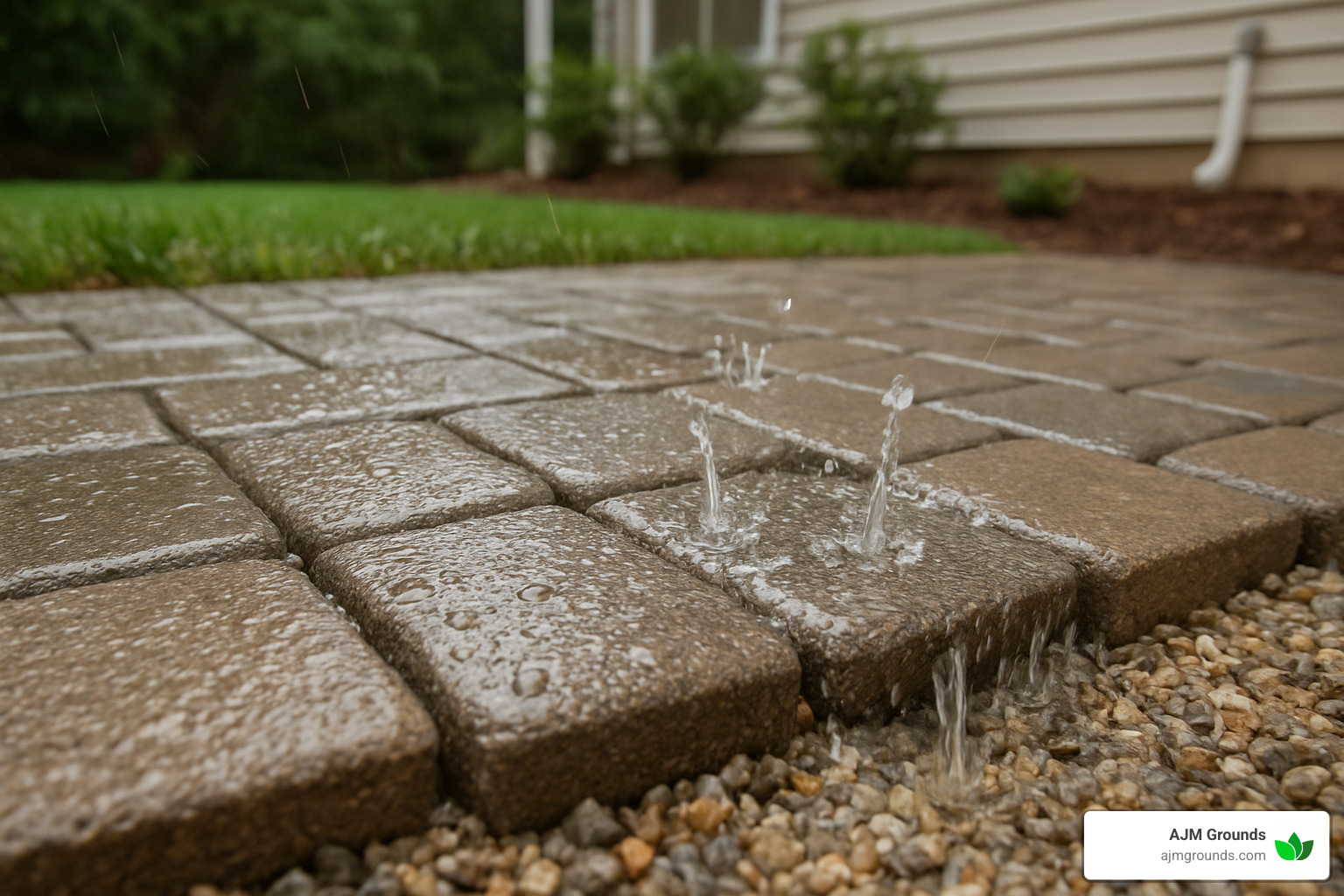 Paver Power: Your Guide to Hiring Walkway Contractors permeable paver system showing water drainage capabilities - walkway paver contractors