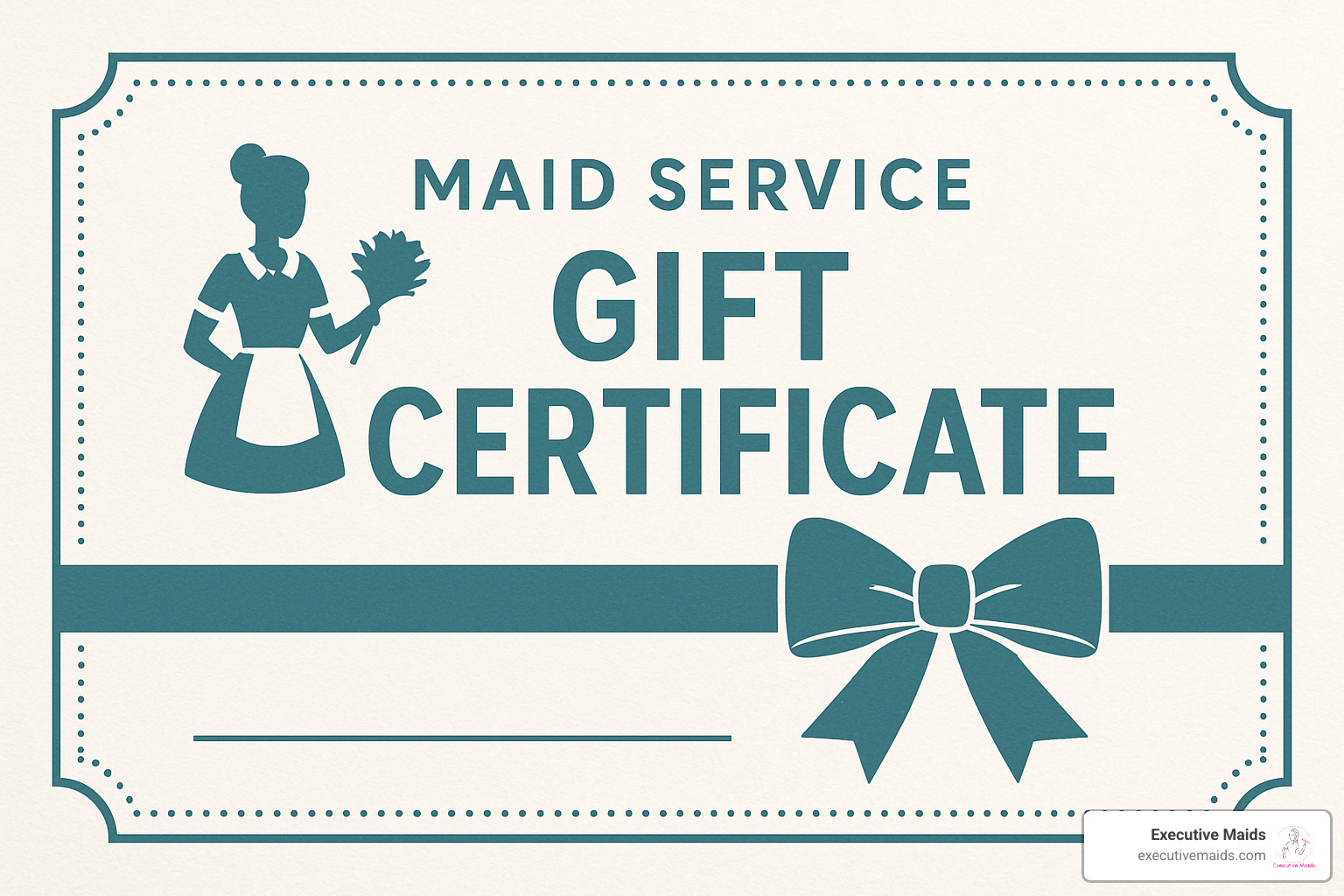 email gift certificate for cleaning services - maid service gift certificate