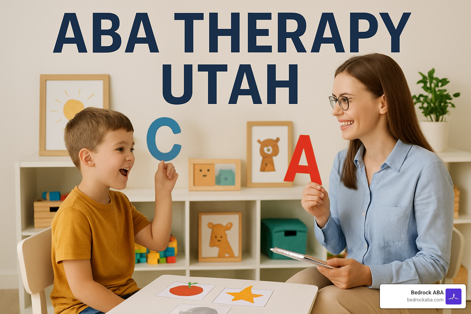 Map of Utah showing ABA therapy provider locations across the state - ABA therapy Utah