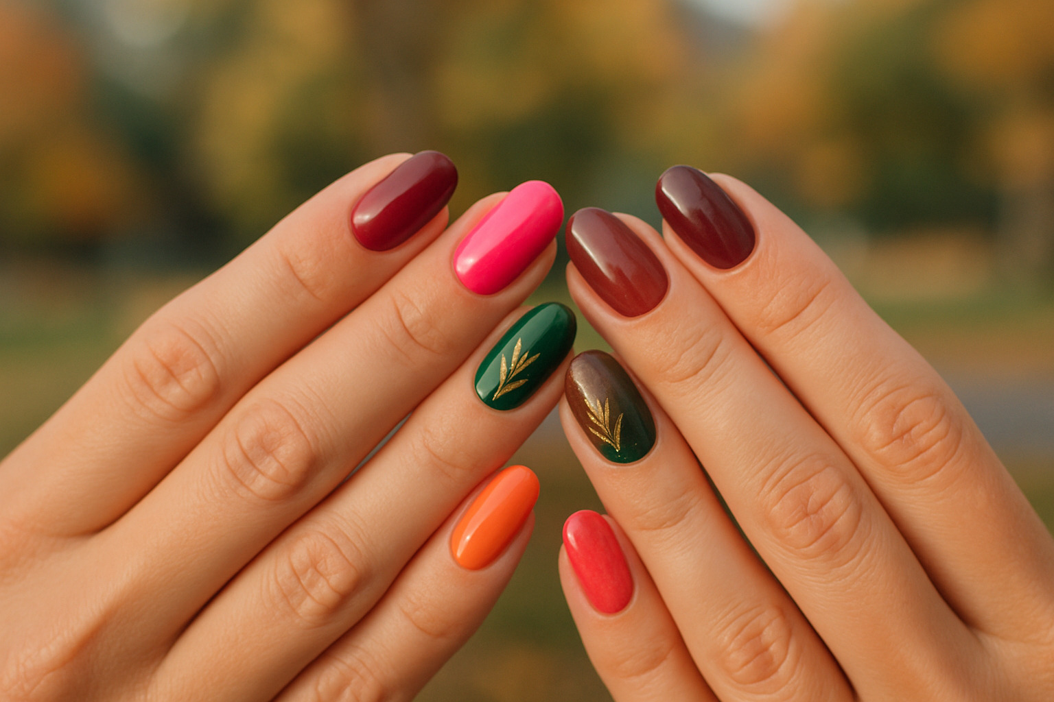 summer to fall nail transition designs - summer nails