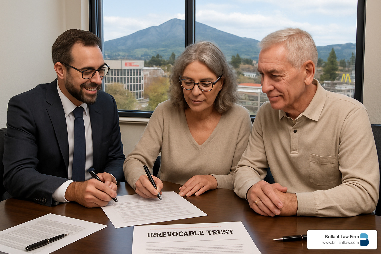irrevocable trust document signing ceremony in Walnut Creek - irrevocable trust walnut creek