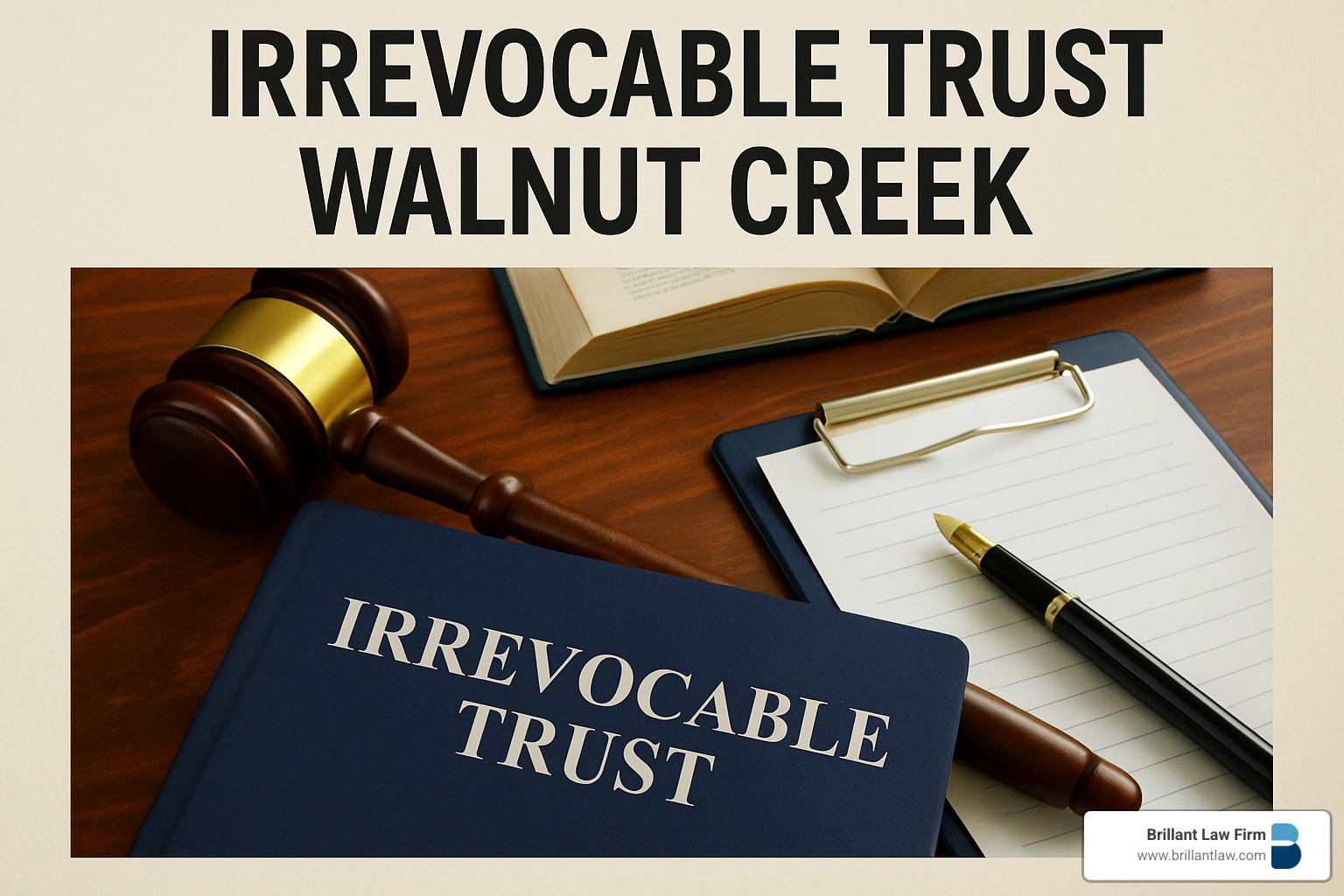signing of trust documents with attorney and client in Walnut Creek office - irrevocable trust walnut creek
