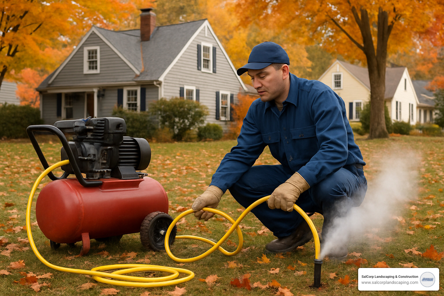 Irrigation system winterization process - Cape Cod irrigation systems