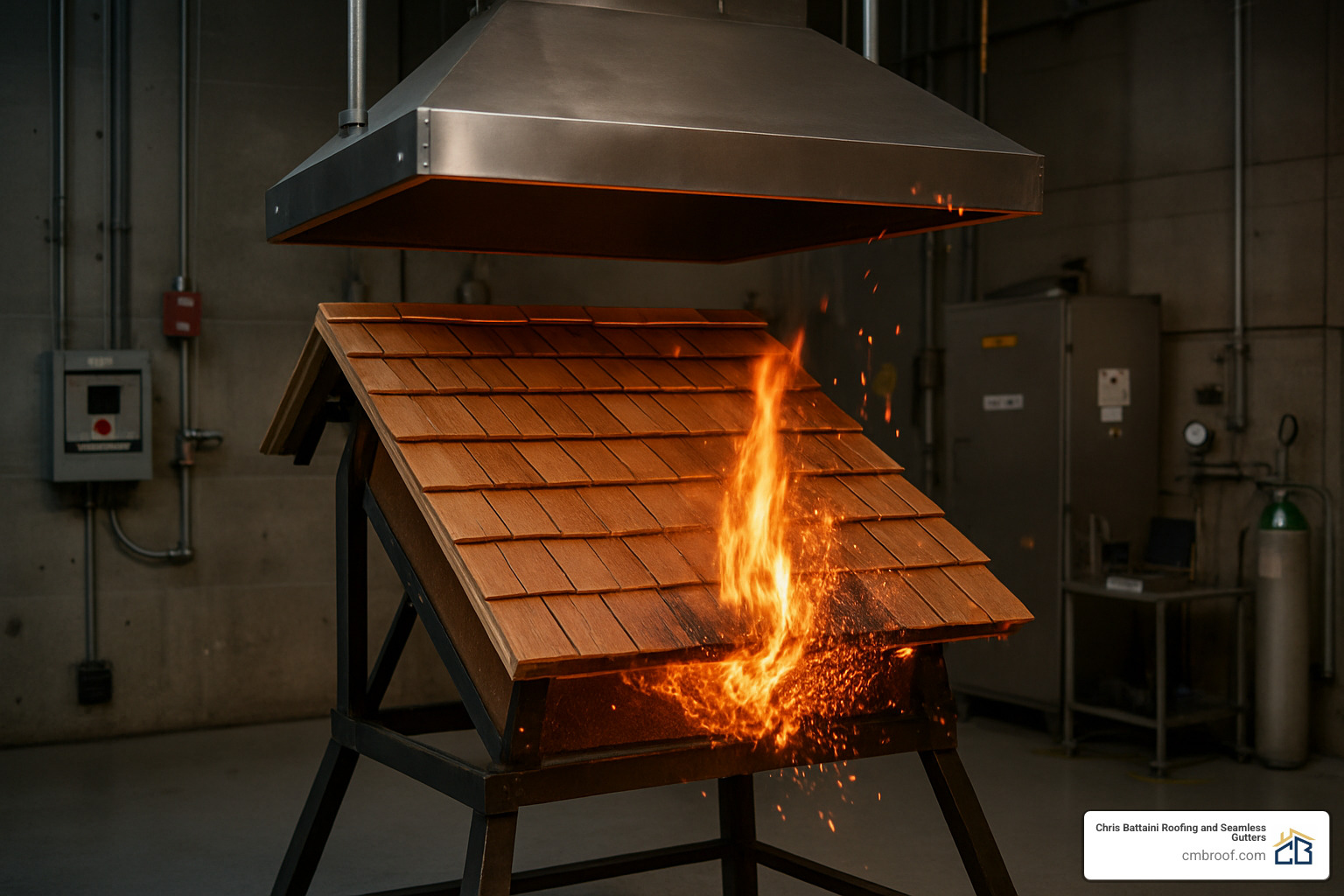 cedar shake roof fire testing in laboratory - are cedar shake roofs a fire hazard