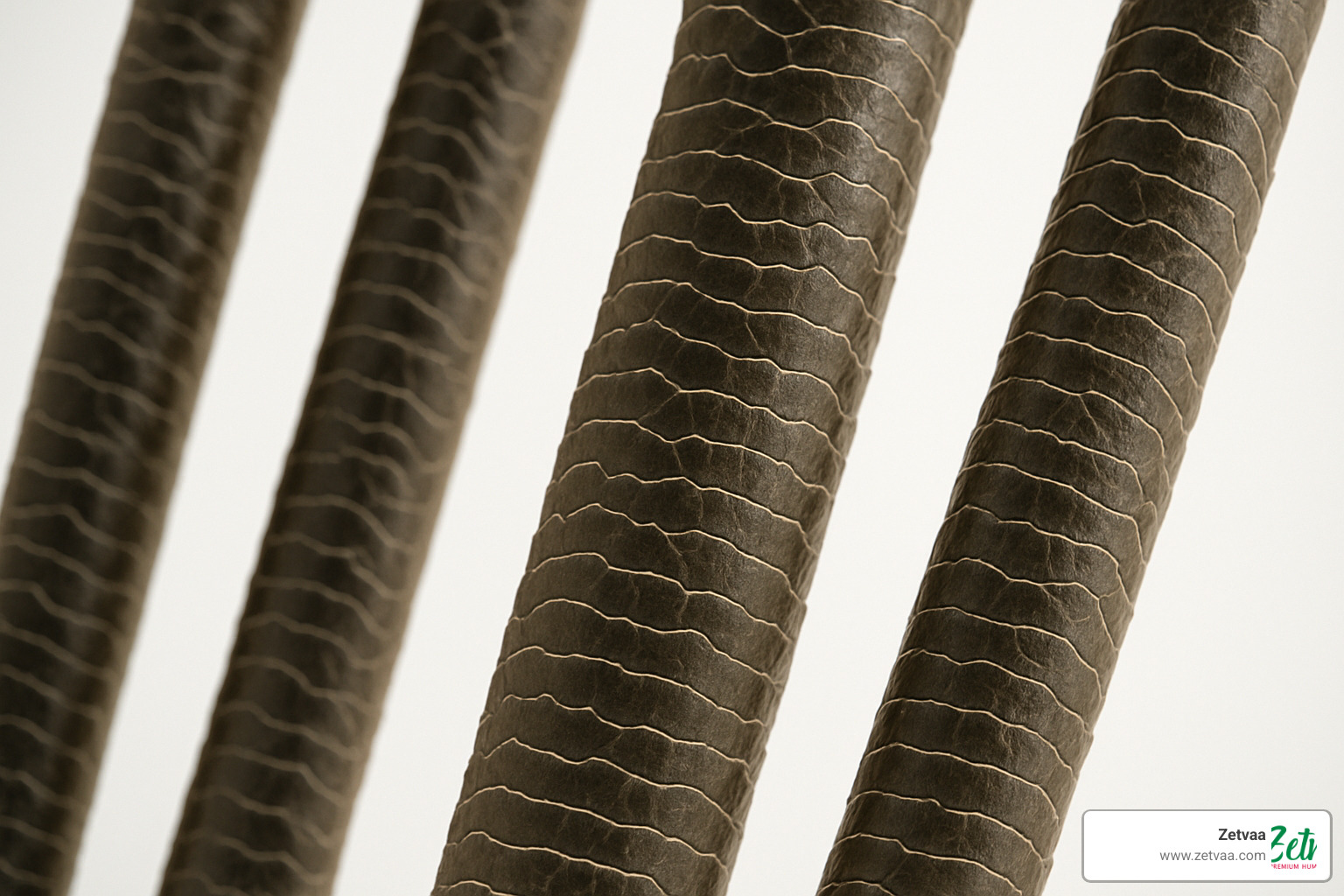 Close-up of hair cuticles showing intact alignment - raw unprocessed hair