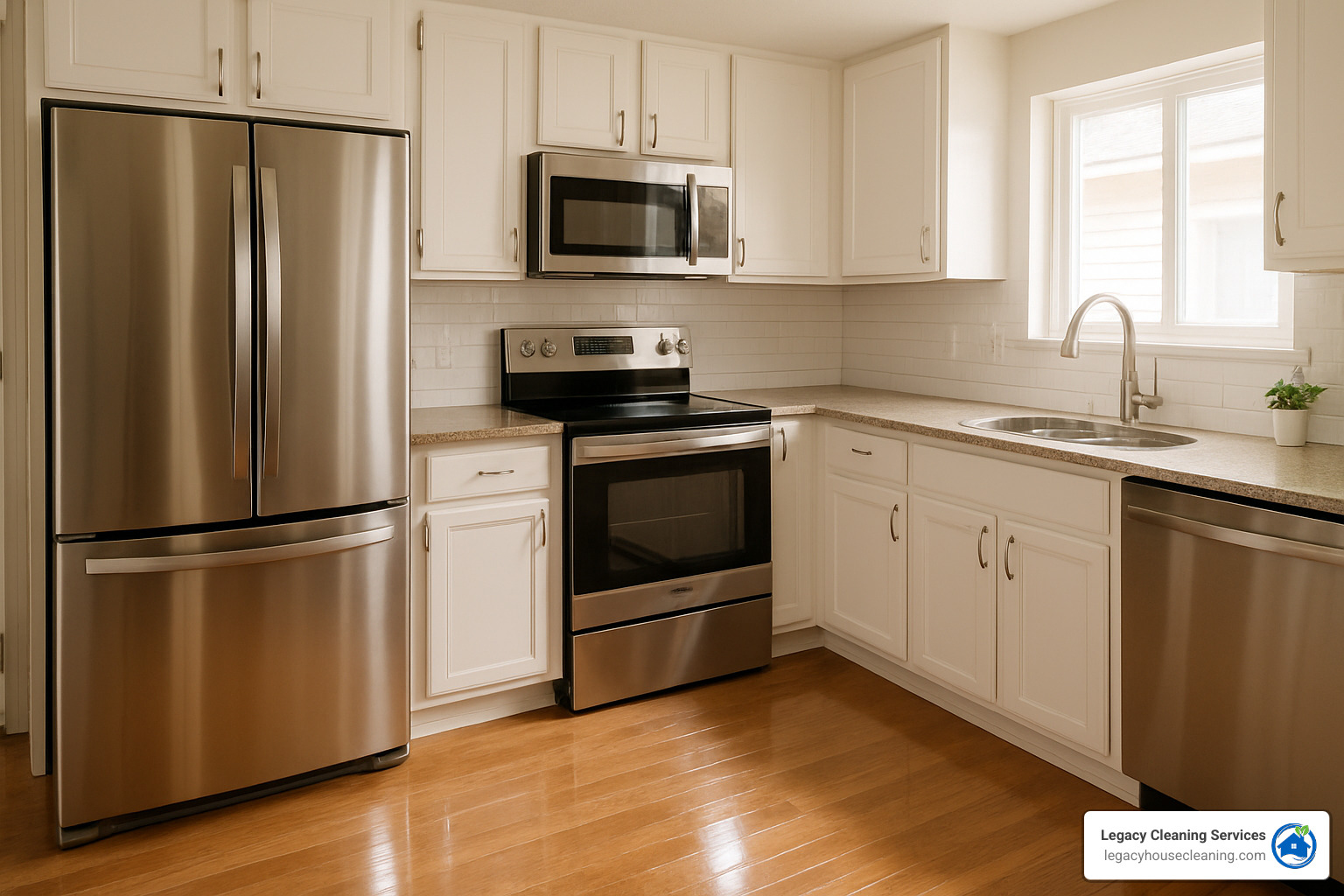 kitchen requiring deep cleaning in Madison rental property before move-out inspection