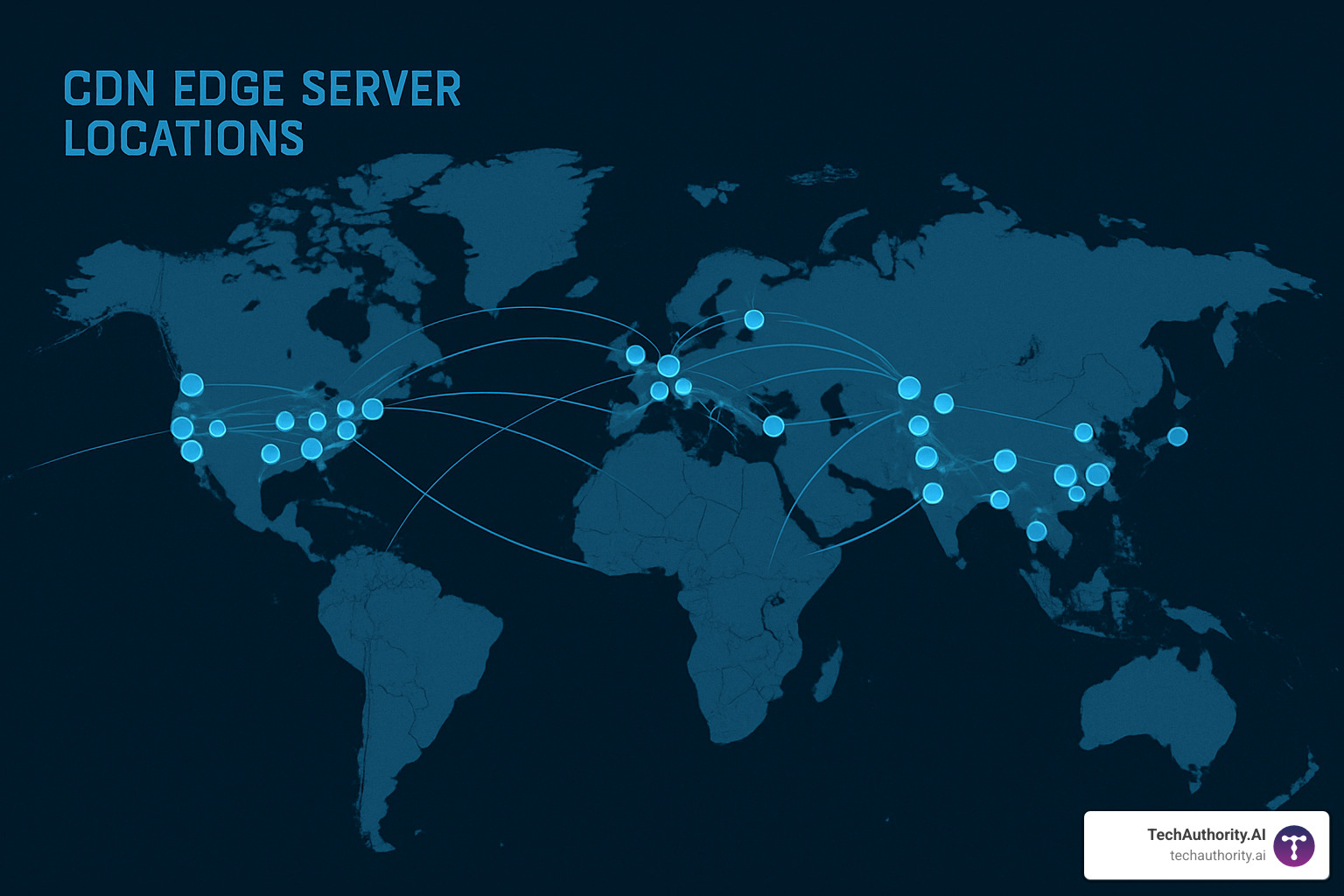 global cdn distribution map - WordPress site optimization