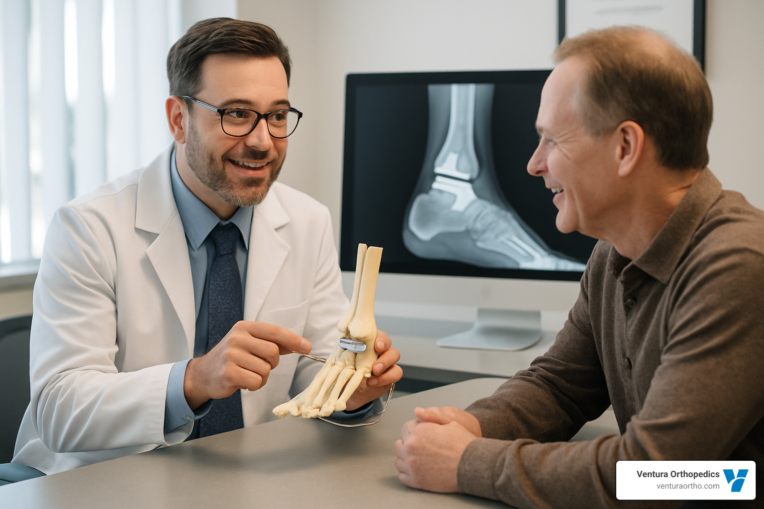 orthopedic surgeon consultation - ankle joint replacement surgery