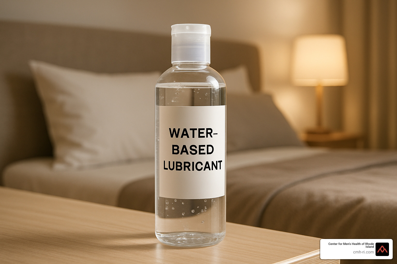 bottle of water-based lubricant - how to have good sex