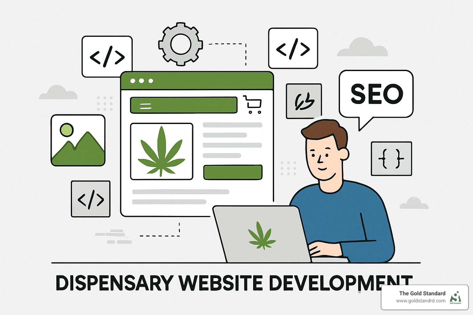 mobile user browsing a dispensary website - dispensary website development