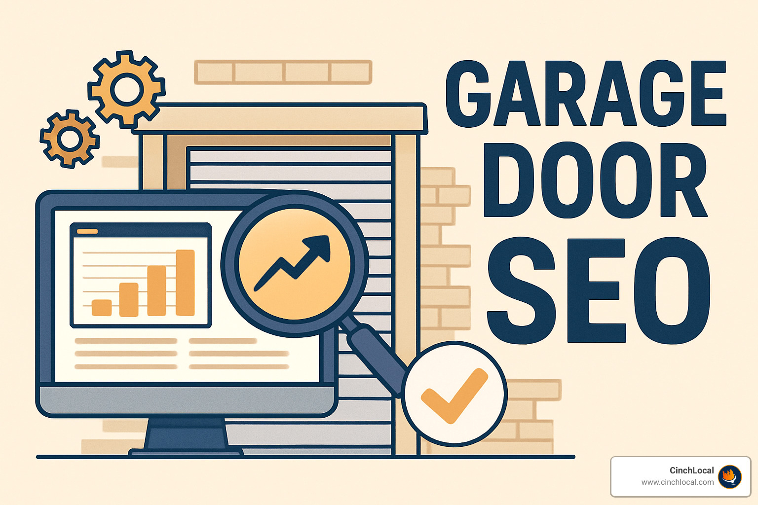 Google map pack results for garage door repair - garage door seo