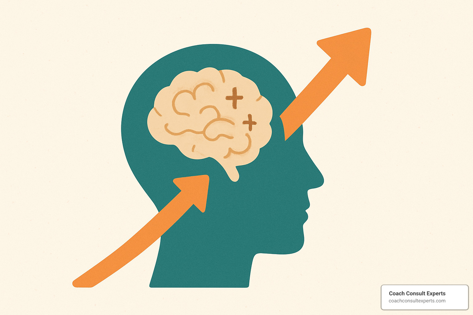 upward trend arrow reflecting growth - mindset life coach