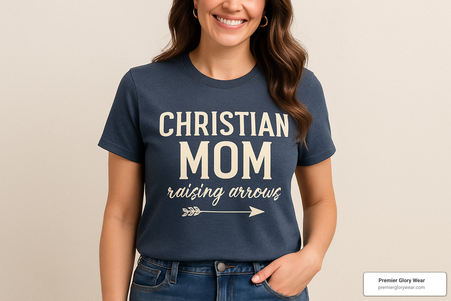 Mom wearing shirt with Bible verse while reading to children - Christian Mom Apparel