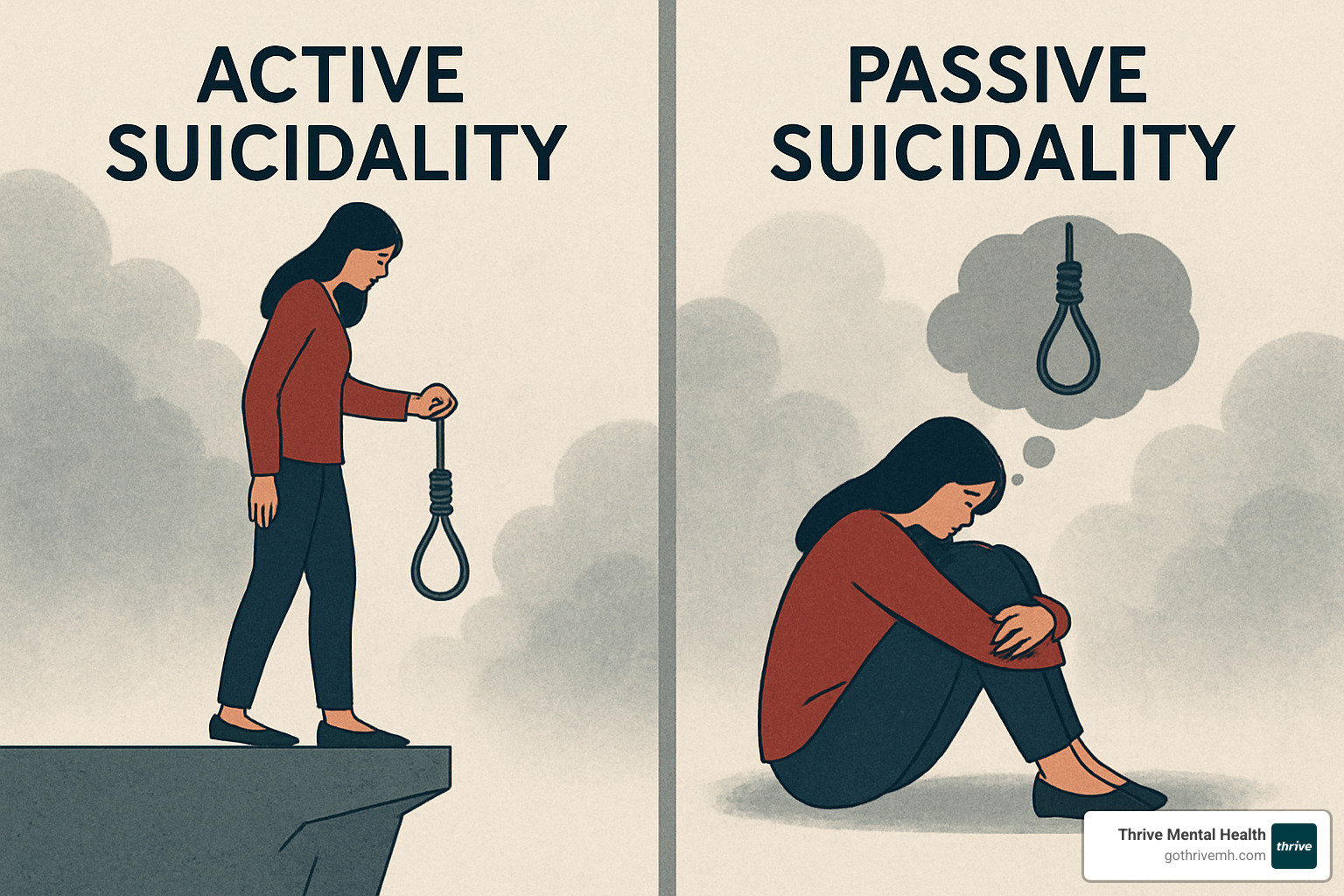 safety planning and crisis resources - active vs passive suicidality