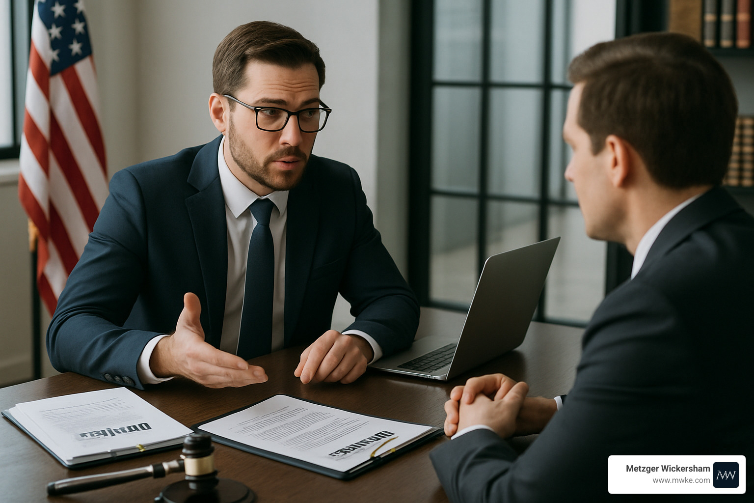attorney negotiating with insurance company - injury claim lawyer car