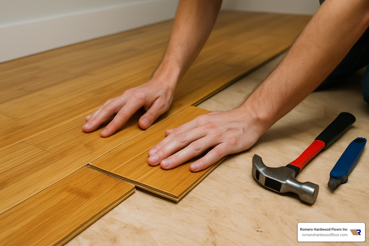 click-lock bamboo flooring assembly - Bamboo flooring installation