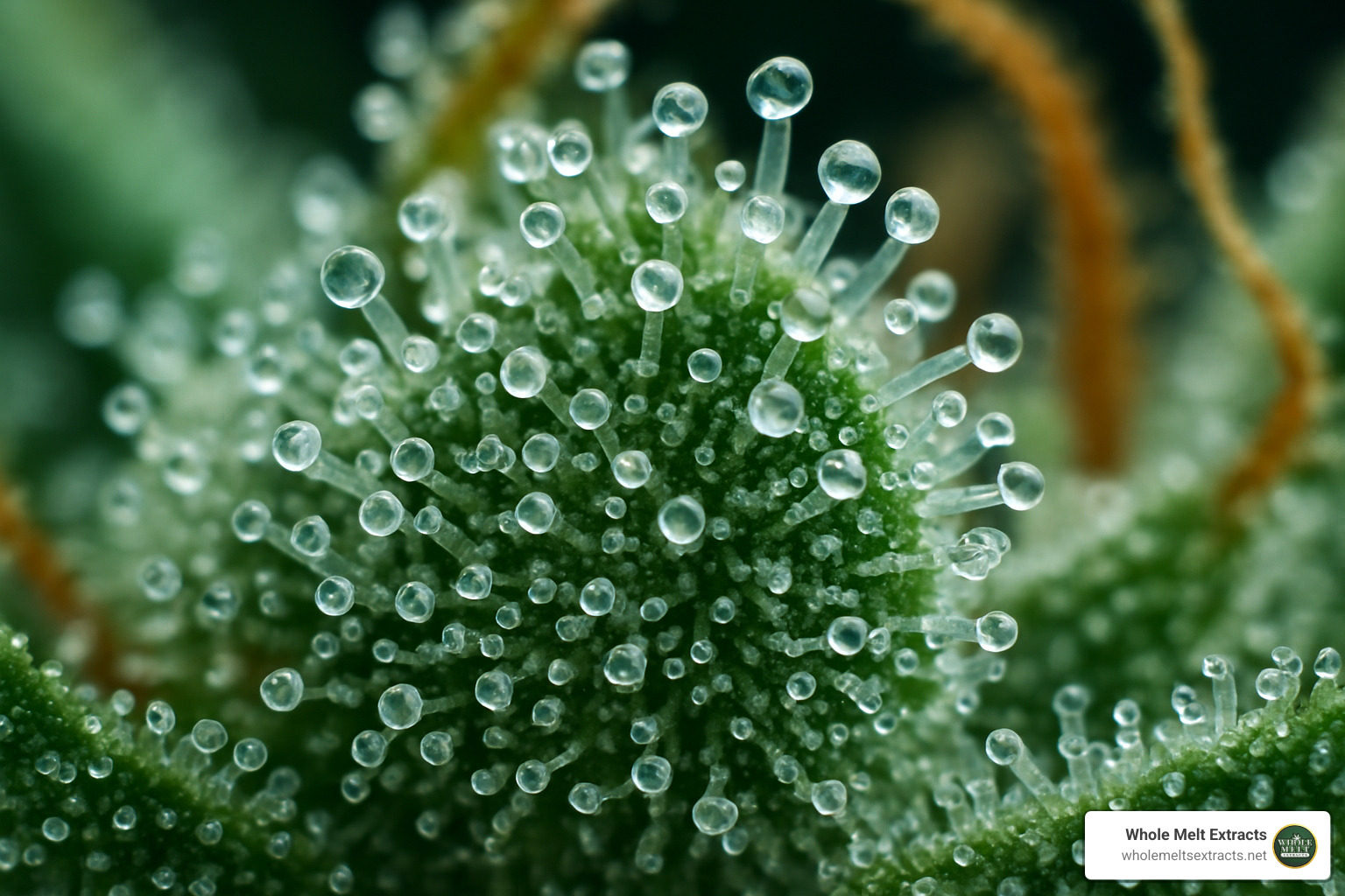 close up of cannabis trichomes under magnification - cannabis concentrates