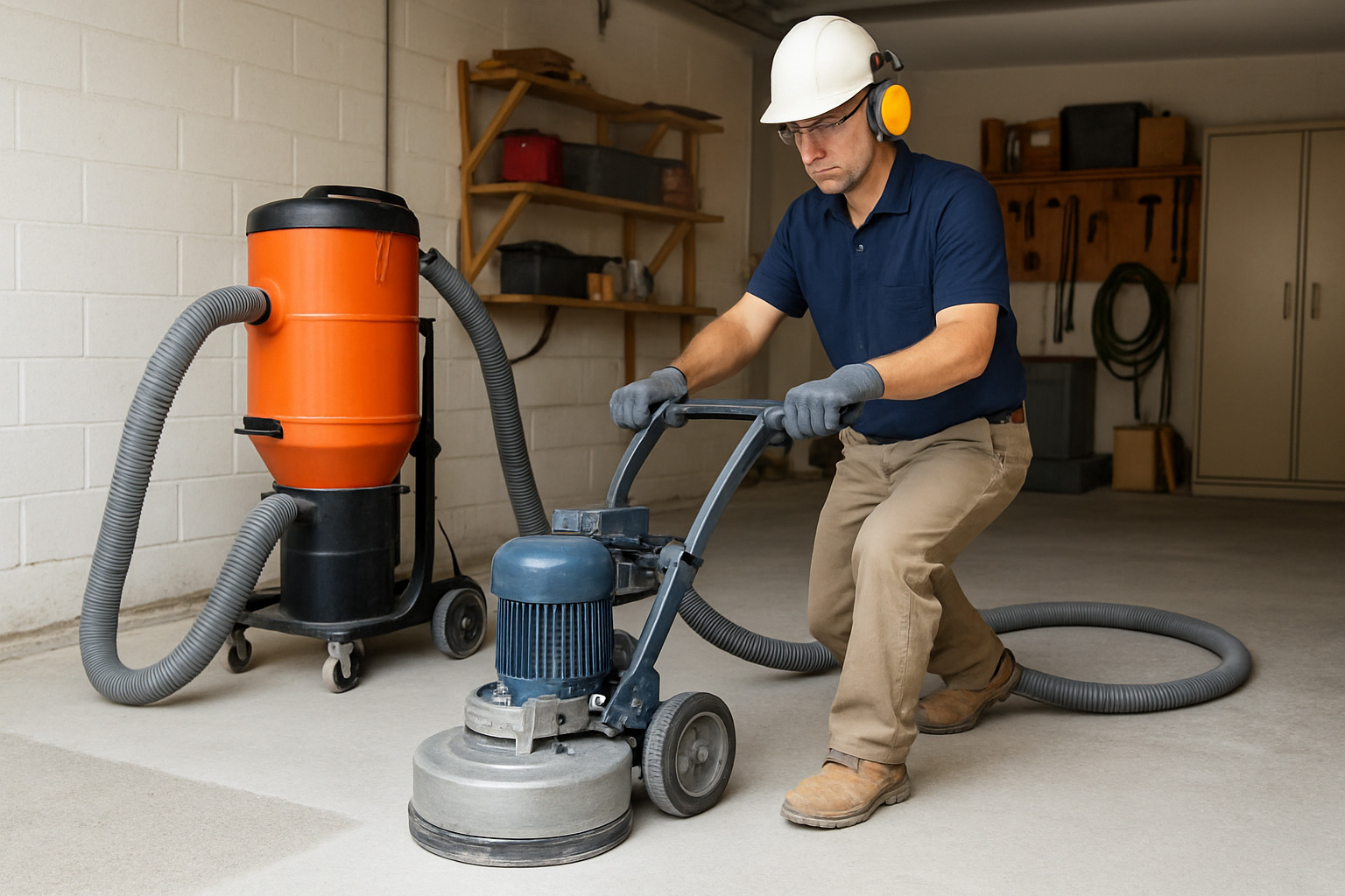 concrete floor grinding preparation - best Denver floor coating service