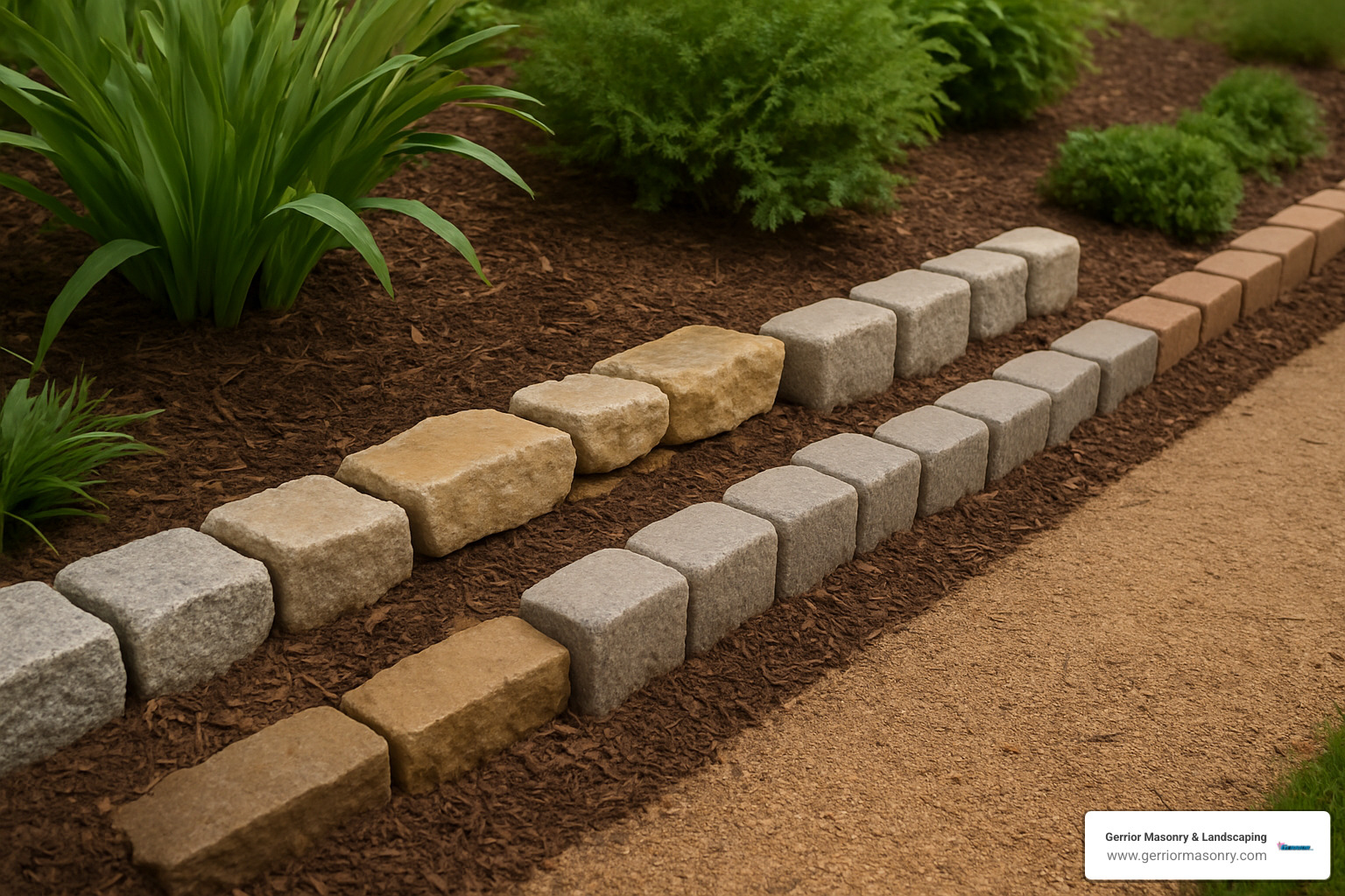 Edging Stones to Define and Refine Your Garden 4 various types of garden edge stones - edge stones for gardens